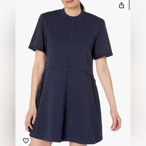 Very Gently Used, Sweaty Betty Crewneck ShortSleeve Dress, Sz 14, Black